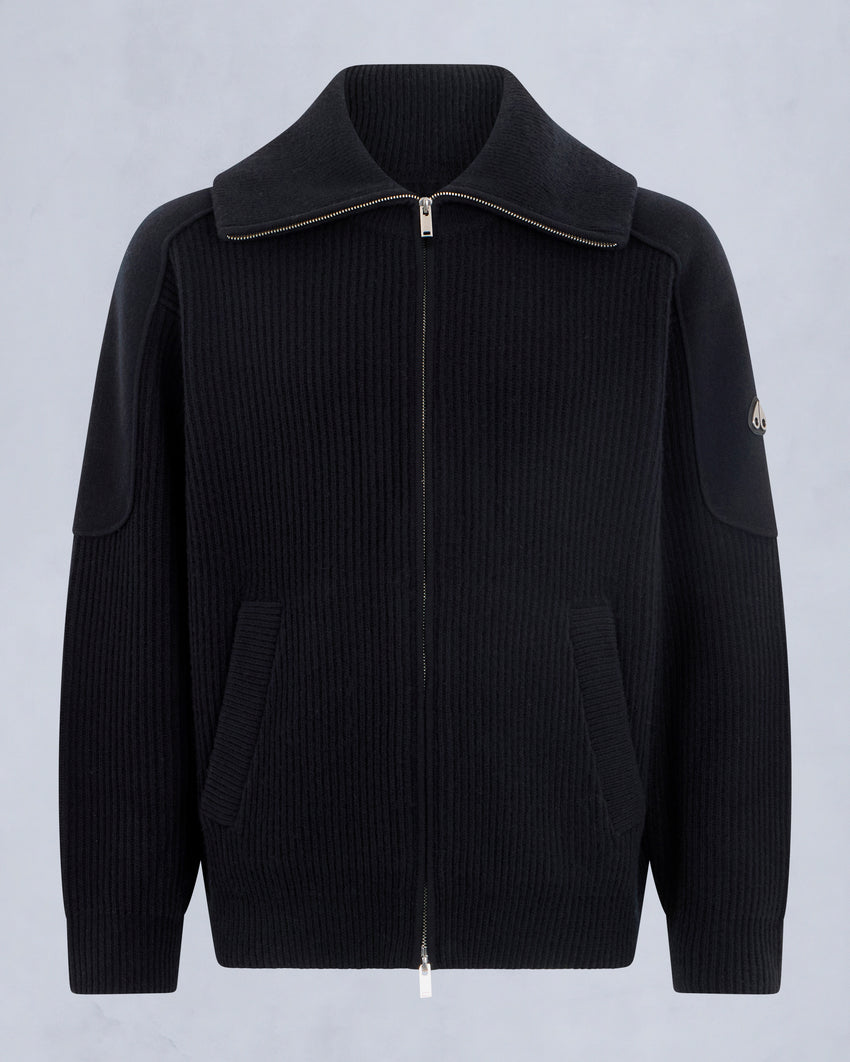 COLSON FULL-ZIP SWEATER-NAVY