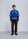 NHL X MOOSE KNUCKLES MAPLE LEAFS TEE-BLUE/BLACK/BONE