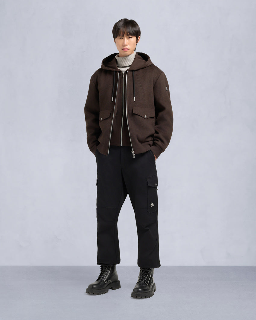 ELLINGTON BOMBER JACKET-ESPRESSO/ESPRESSO