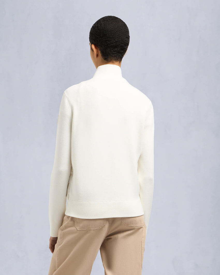 JOSEPHINE HYBRID SWEATER-MAUVE