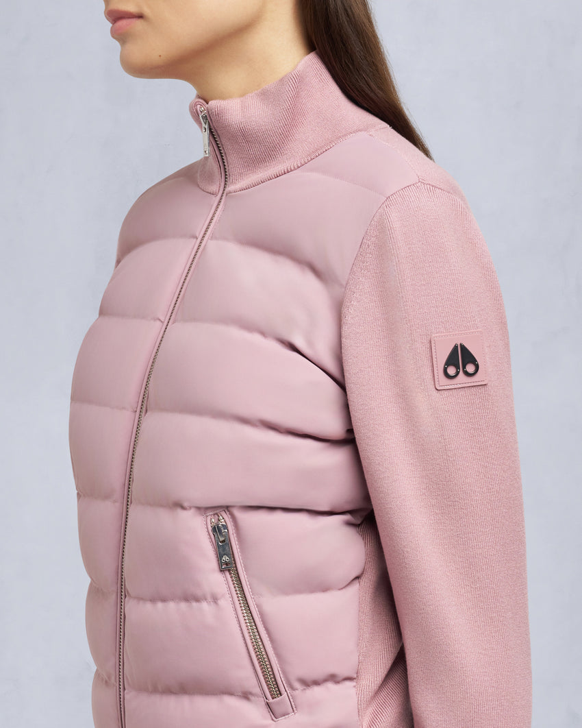 JOSEPHINE HYBRID SWEATER-MAUVE