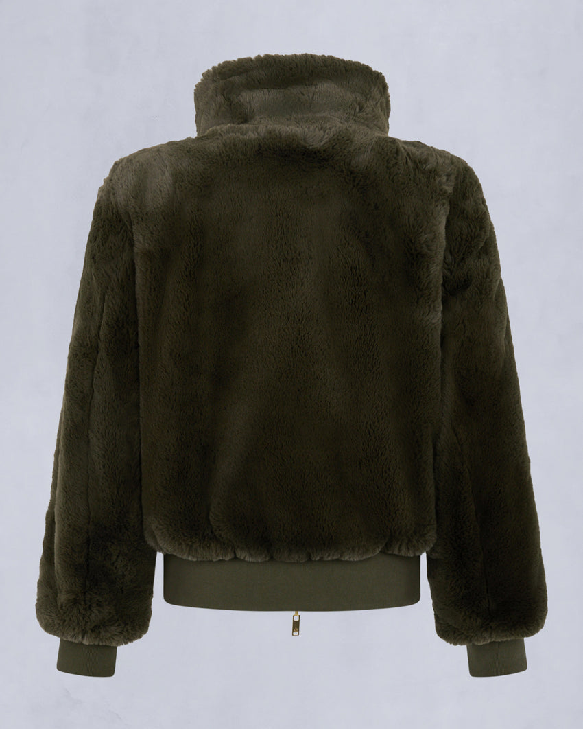 GOLD SERIES ORIGINAL SATIN DEBBIE BOMBER JACKET-BLACK