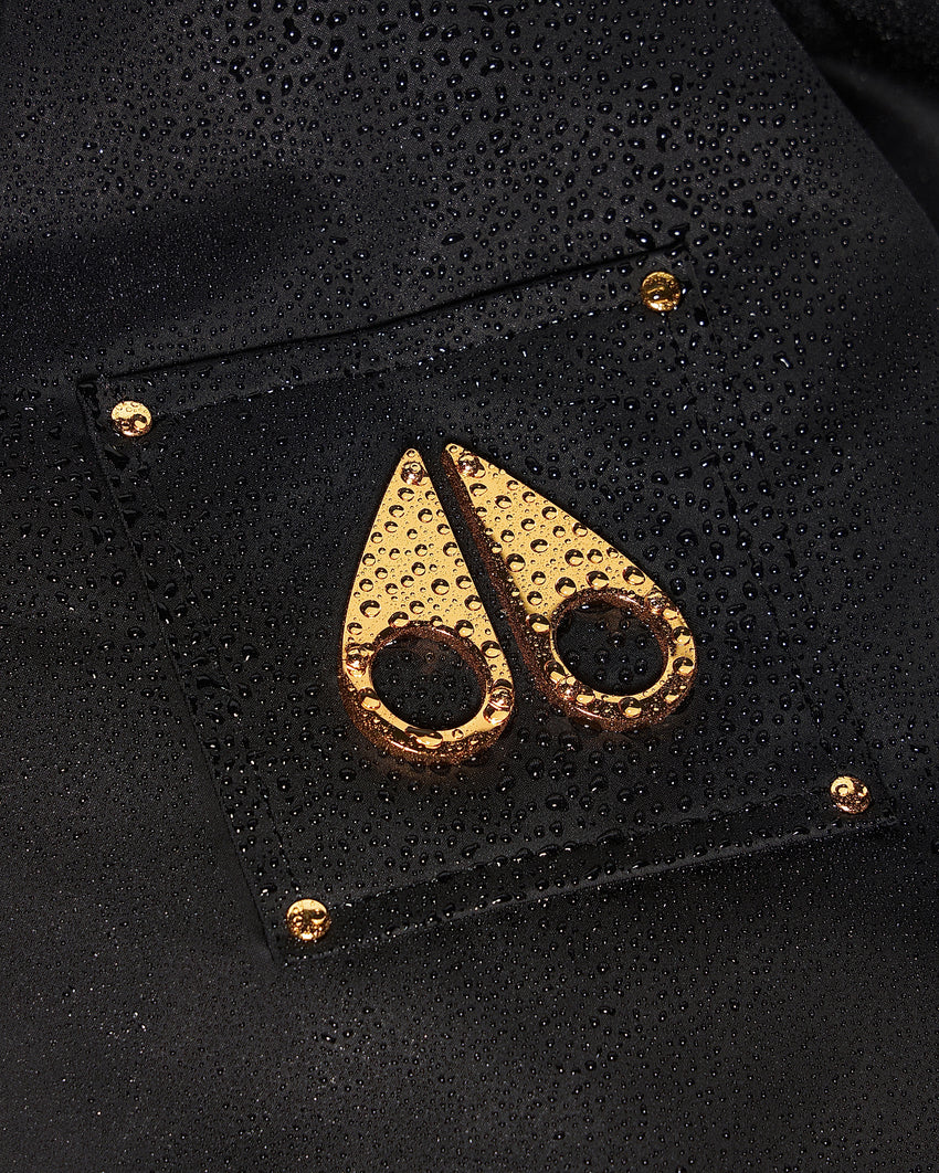 GOLD SERIES ORIGINAL SATIN DEBBIE BOMBER JACKET-BLACK