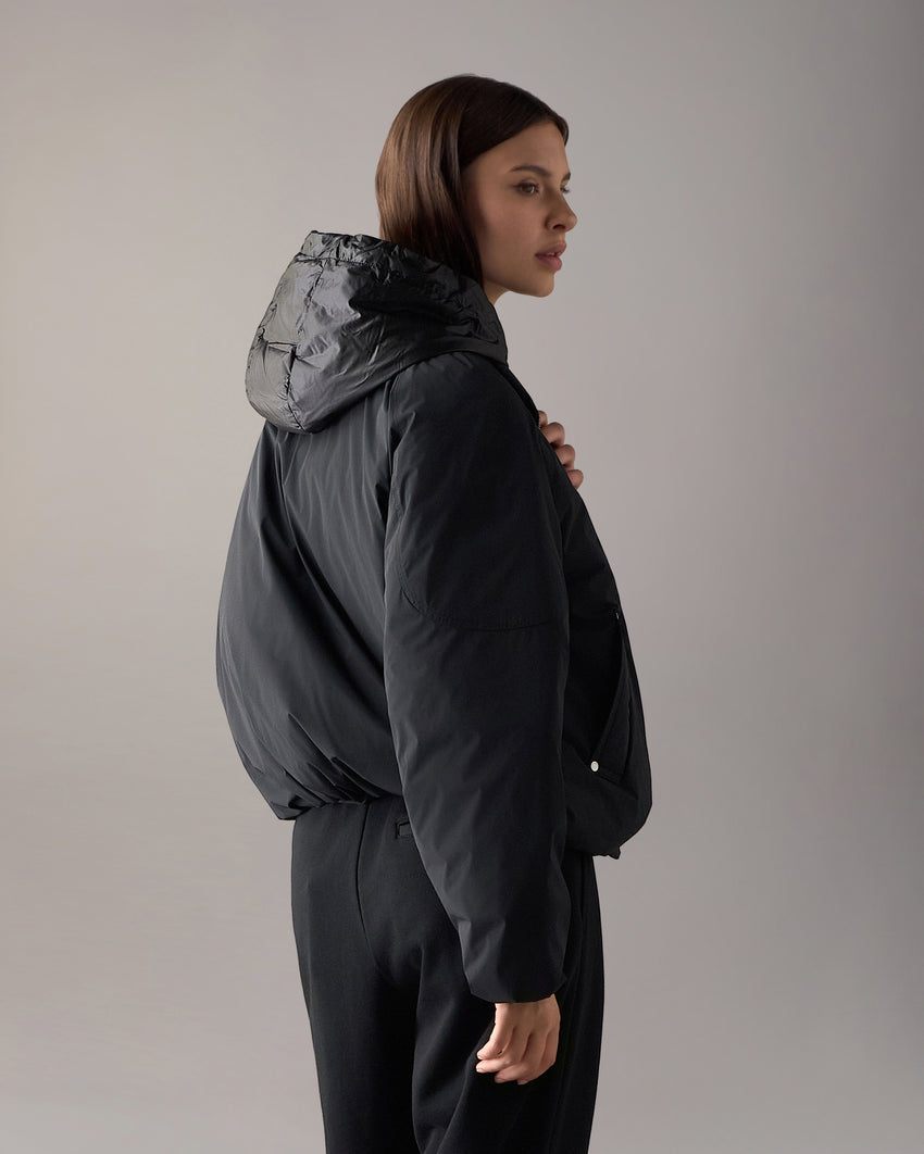 TEGAN BOMBER JACKET-BLACK