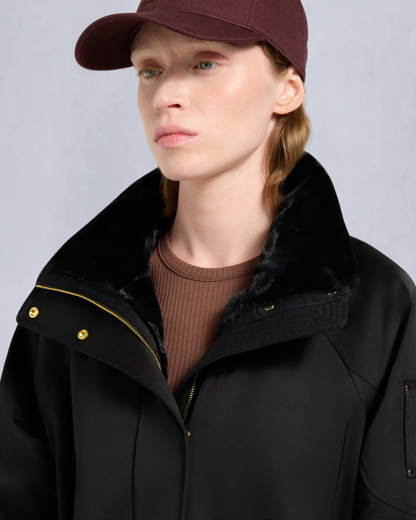 GOLD SERIES SATIN 3Q JACKET-BLACK