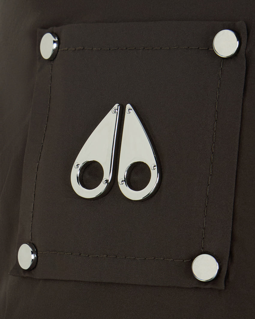 AKAI CROPPED PUFFER-ESPRESSO