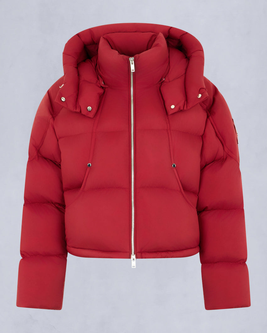 AKAI CROPPED PUFFER-ESPRESSO