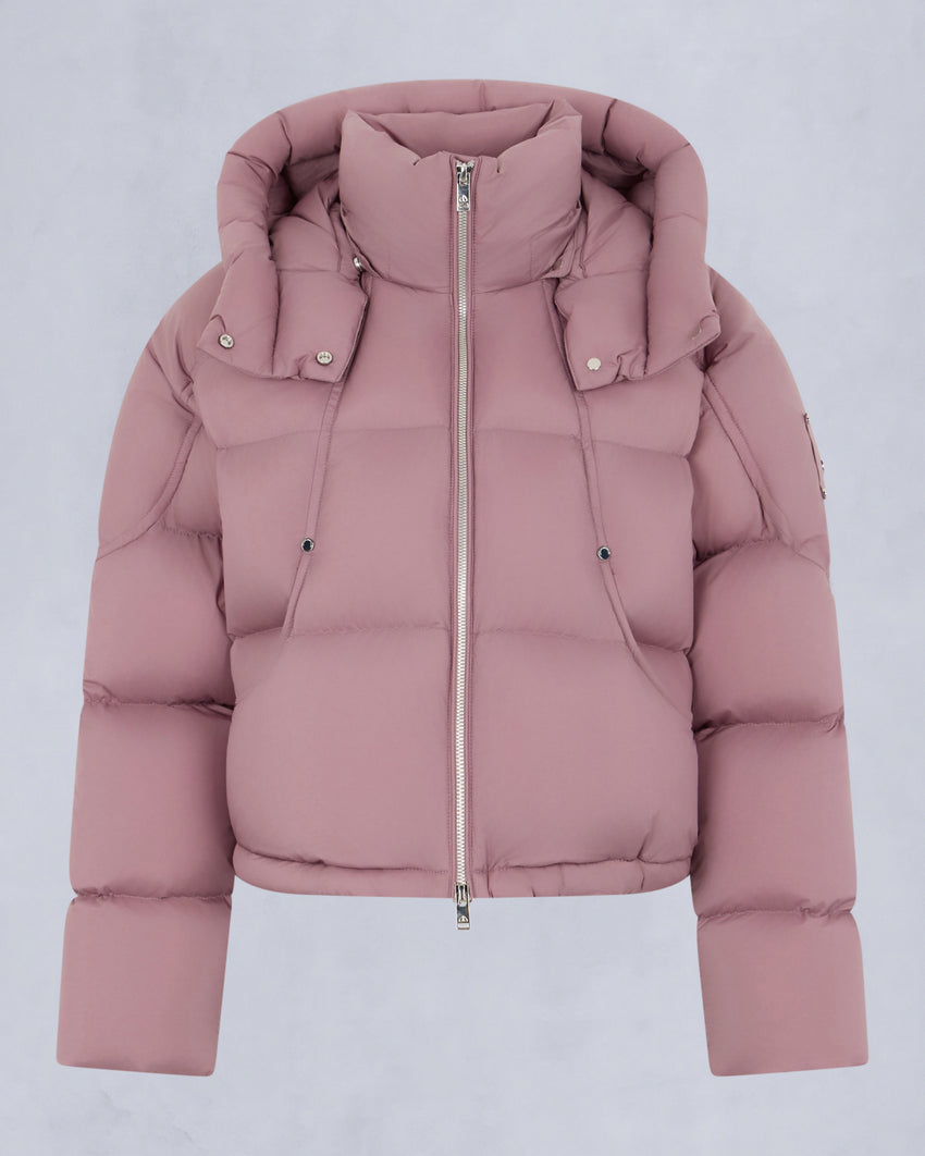 AKAI CROPPED PUFFER-ESPRESSO