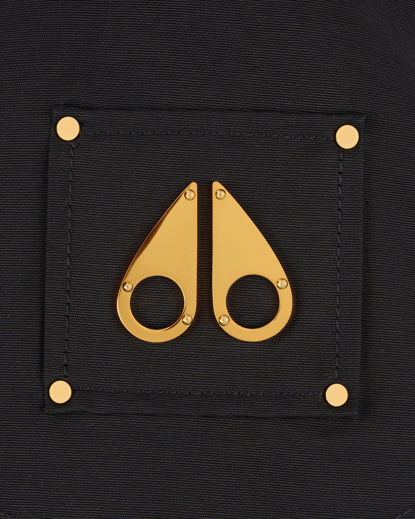 GOLD SERIES NOVA SHEARLING TRIM  3Q JACKET -BLACK/BLACK
