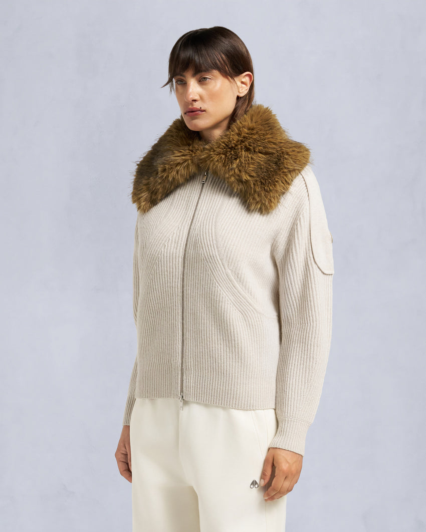 CORINA FULL-ZIP SWEATER-NAVY