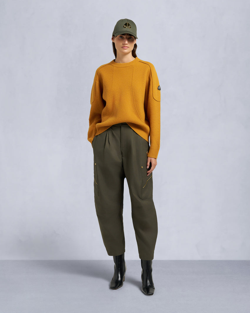 CORINA CREWNECK SWEATER-ALABASTER MELANGE