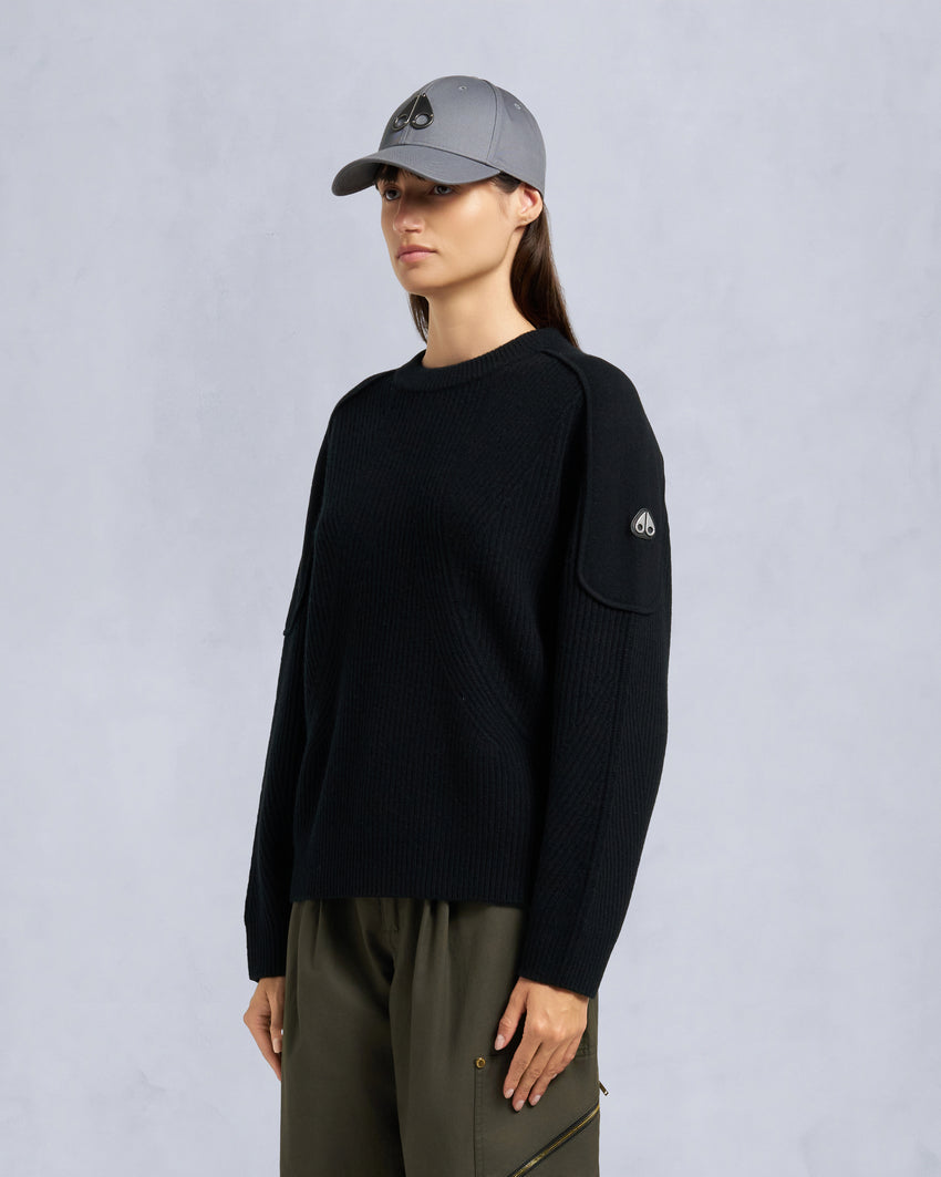CORINA CREWNECK SWEATER-ALABASTER MELANGE