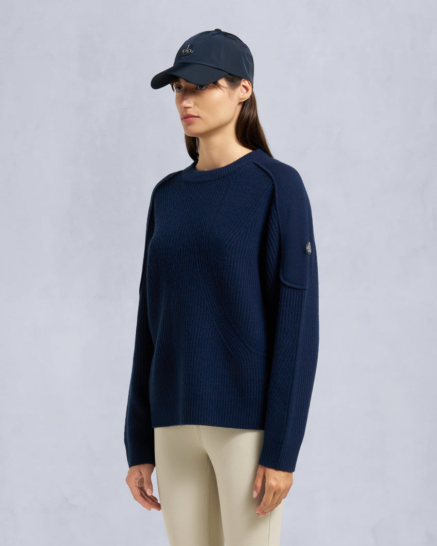 CORINA CREWNECK SWEATER-ALABASTER MELANGE