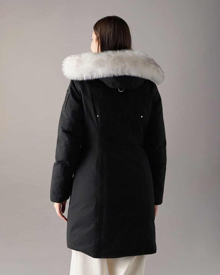 ORIGINAL STIRLING SHEARLING TRIM PARKA-SLATE/NATURAL
