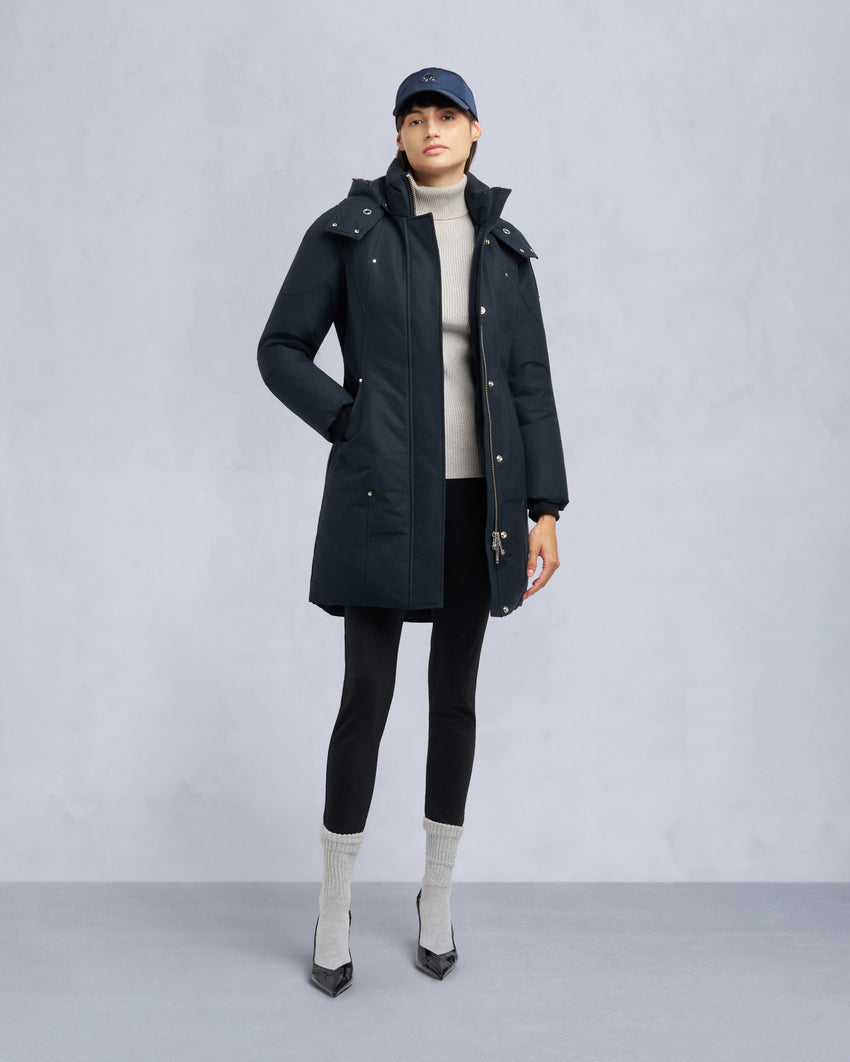 ORIGINAL STIRLING SHEARLING TRIM PARKA-SLATE/NATURAL