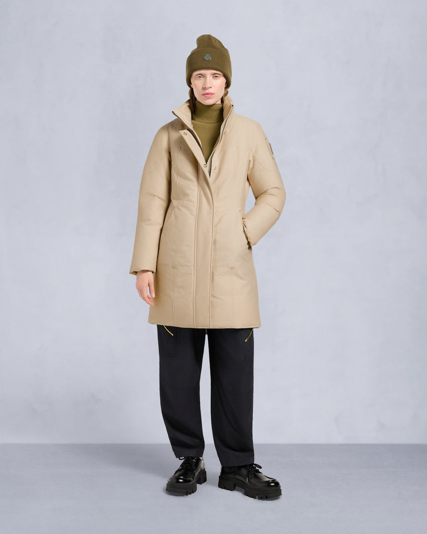 ORIGINAL STIRLING SHEARLING TRIM PARKA-SLATE/NATURAL