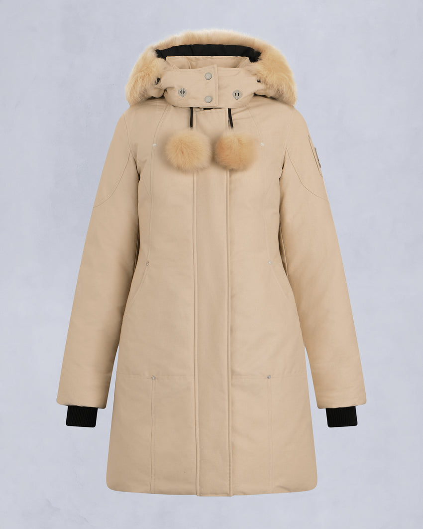 ORIGINAL STIRLING SHEARLING TRIM PARKA-SLATE/NATURAL