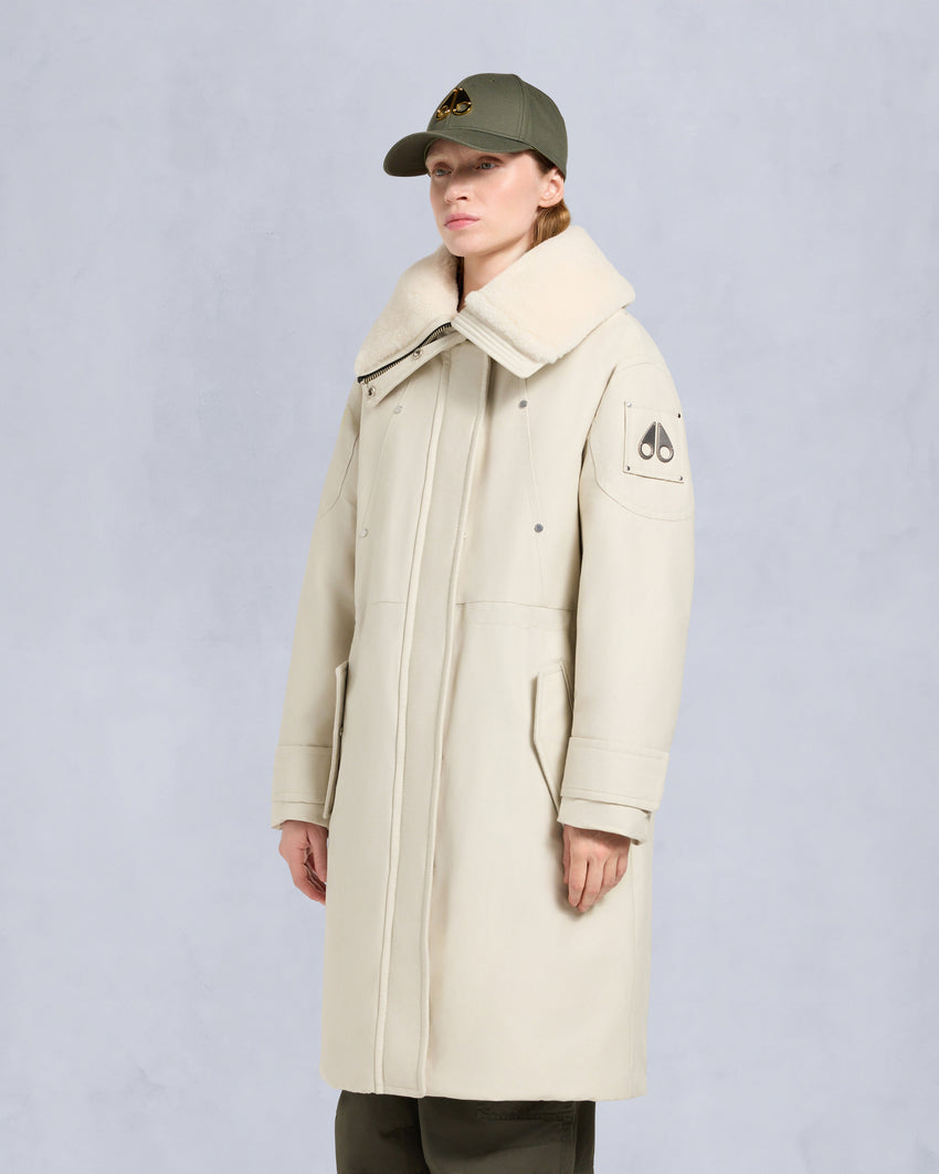ORIGINAL STORM SHEARLING TRIM PARKA-DARK OLIVE/BLACK