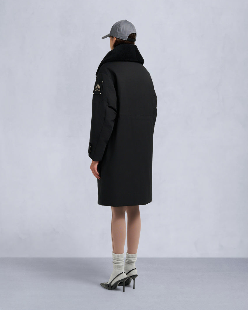 ORIGINAL STORM SHEARLING TRIM PARKA-DARK OLIVE/BLACK