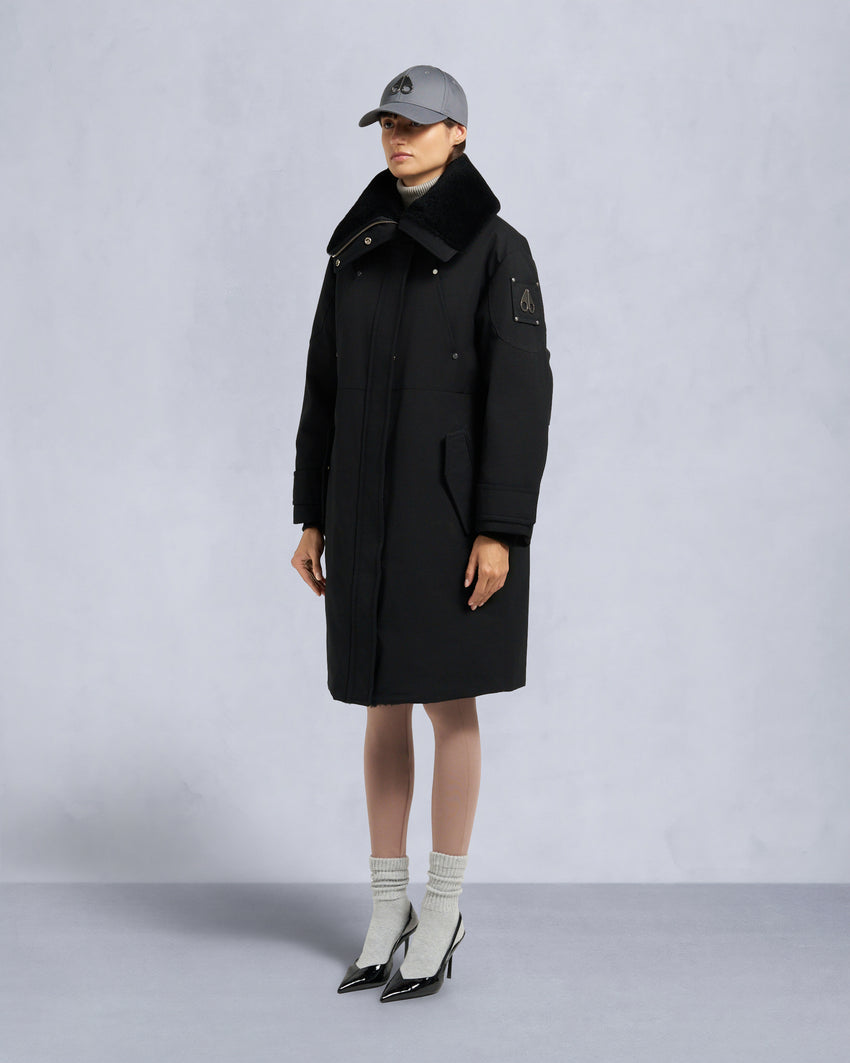 ORIGINAL STORM SHEARLING TRIM PARKA-DARK OLIVE/BLACK