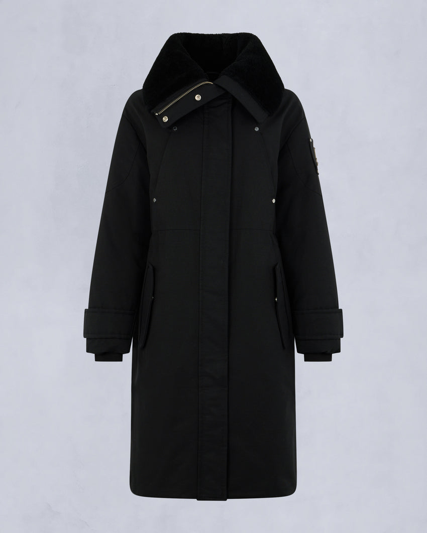 ORIGINAL STORM SHEARLING TRIM PARKA-DARK OLIVE/BLACK