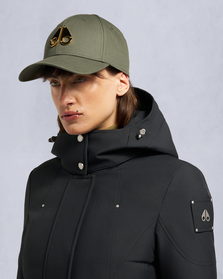 CLOUD SHEARLING TRIM PARKA-BLACK/BLACK