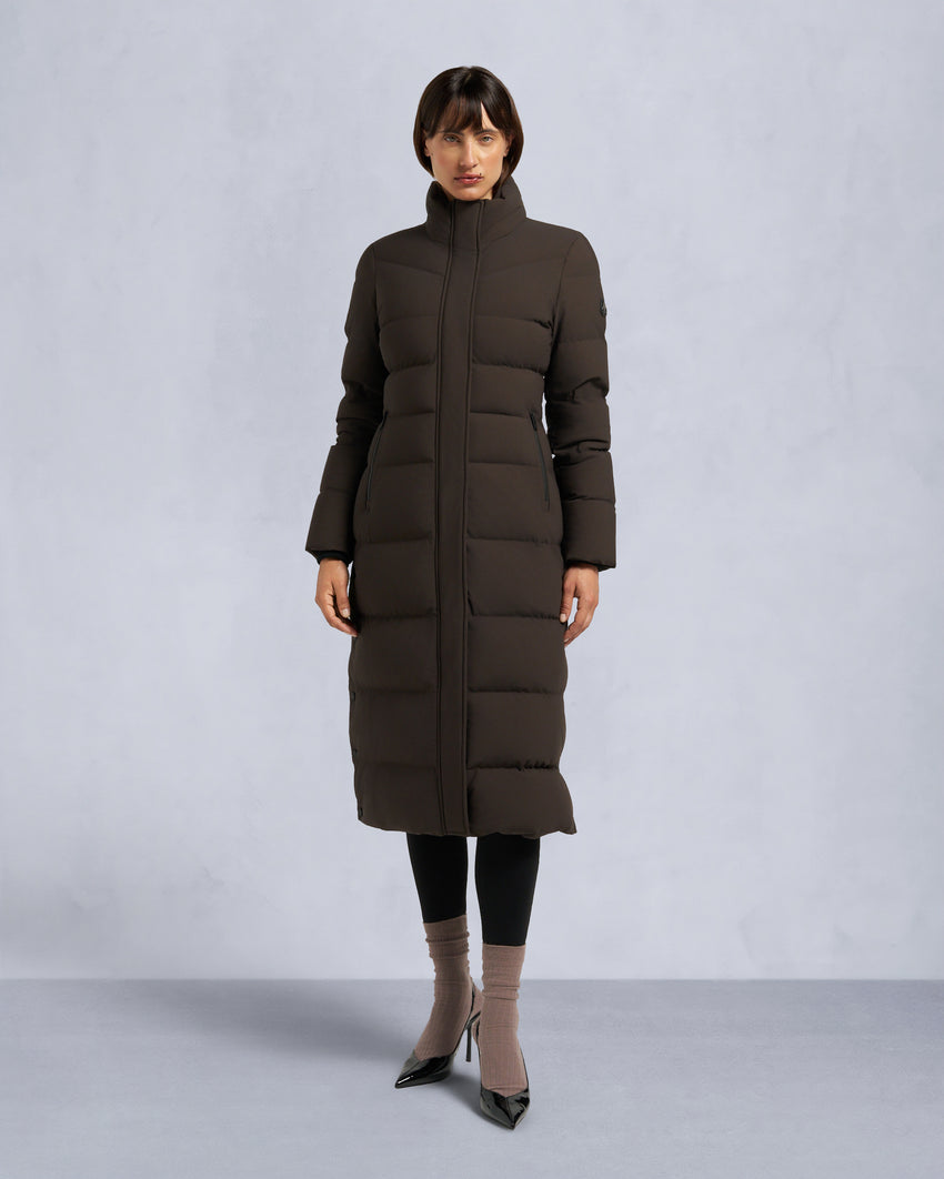 NYLUXE JOCADA PARKA-ESPRESSO/BLACK