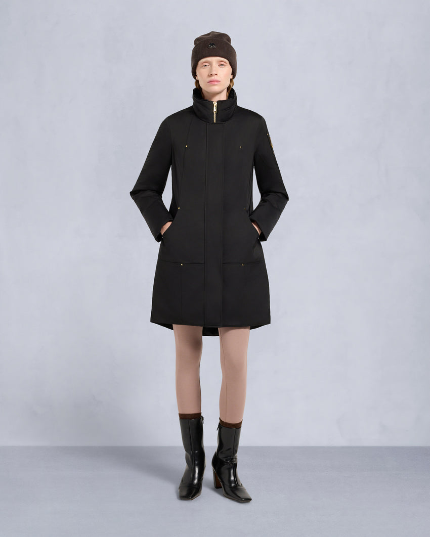 GOLD SERIES SATIN STIRLING PARKA-BLACK