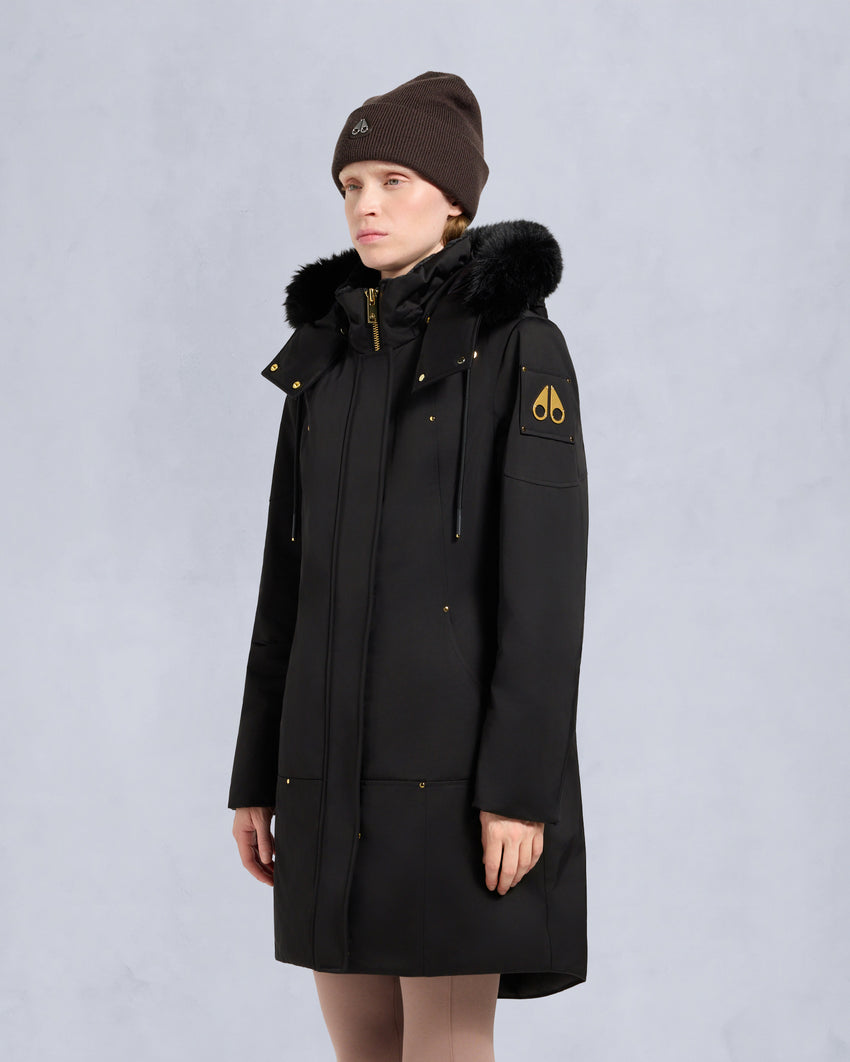 GOLD SERIES SATIN STIRLING PARKA-BLACK
