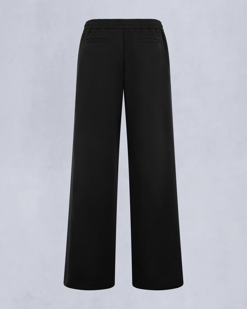 MIX MEDIA WIDE LEG PANT-ESPRESSO