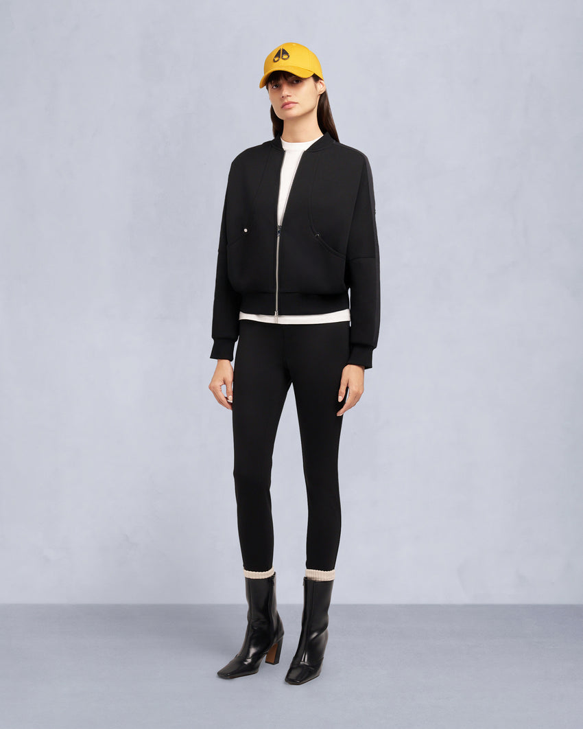 MIX MEDIA BOMBER JACKET-BLACK