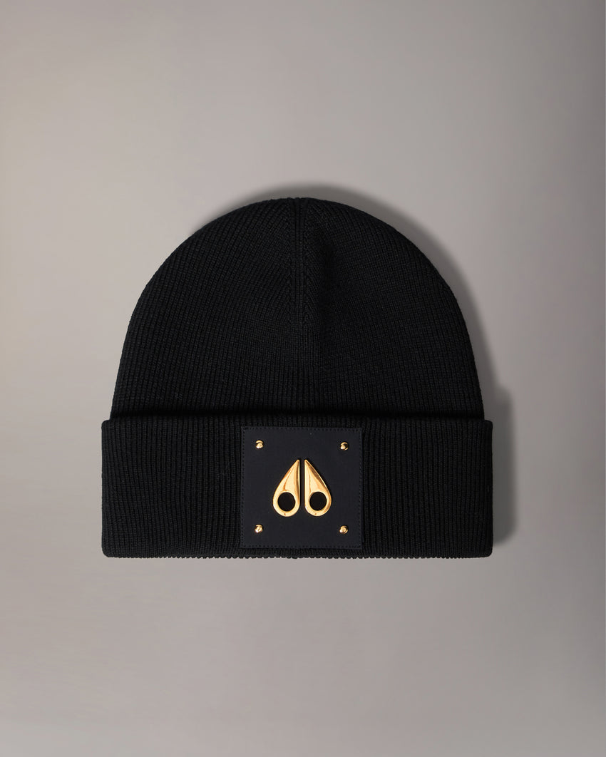 GOLD SERIES LOGO ICON BEANIE-BLACK