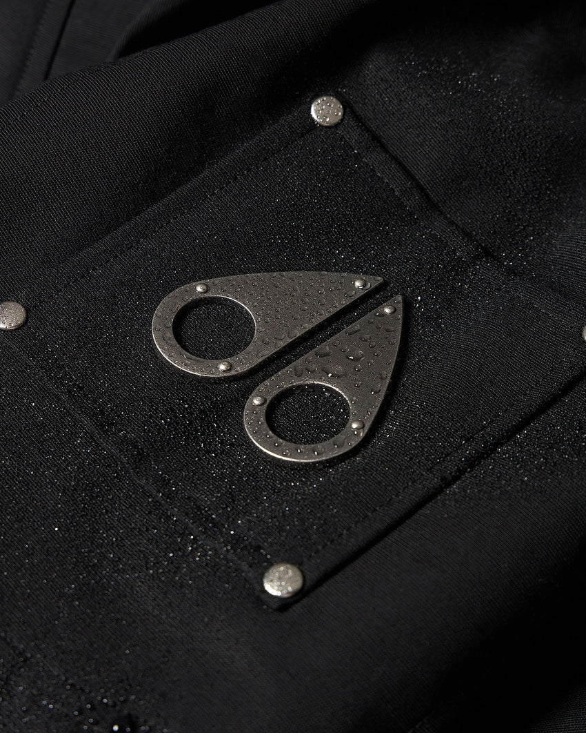 ORIGINAL BALLISTIC SHEARLING TRIM BOMBER JACKET-BLUESTONE/BLACK