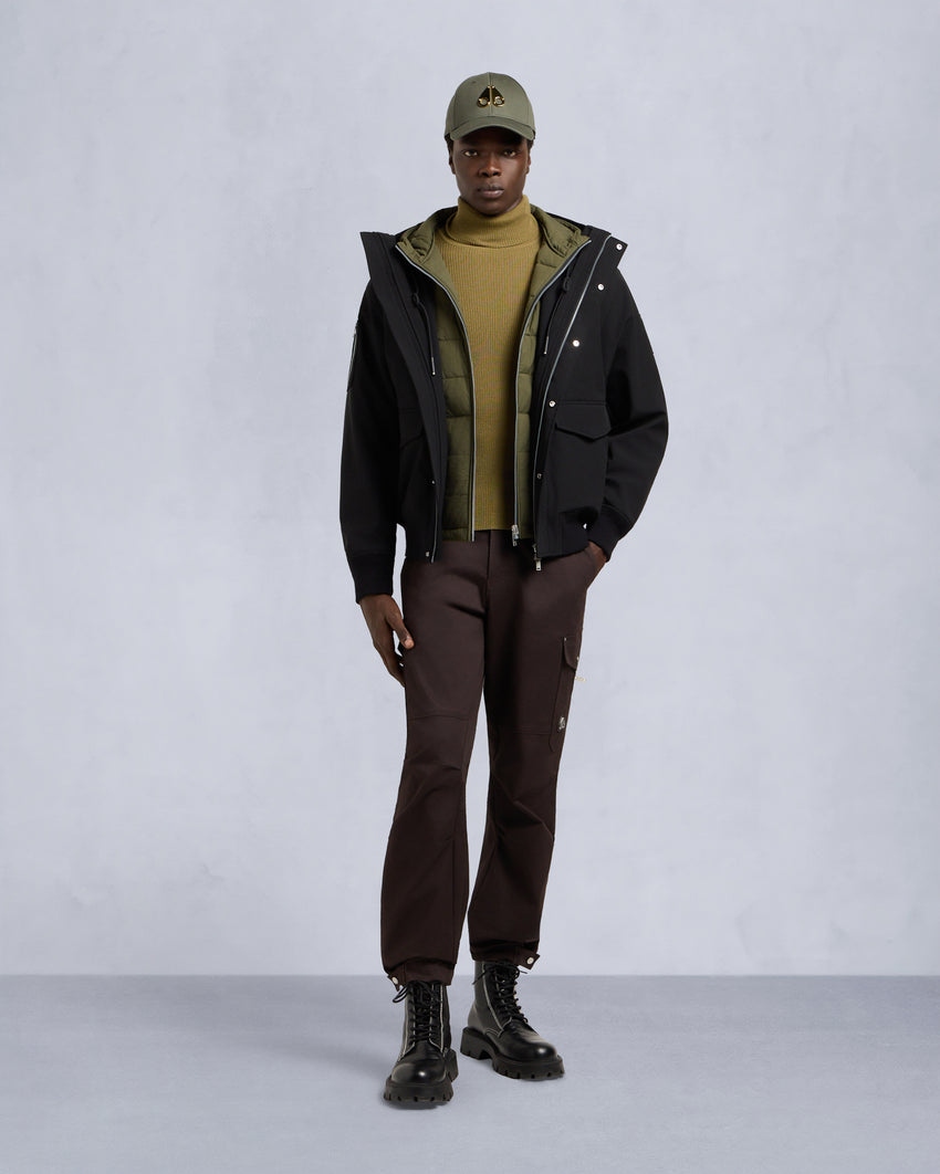 MASON 3-IN-1 BOMBER JACKET-BLACK/MOSS