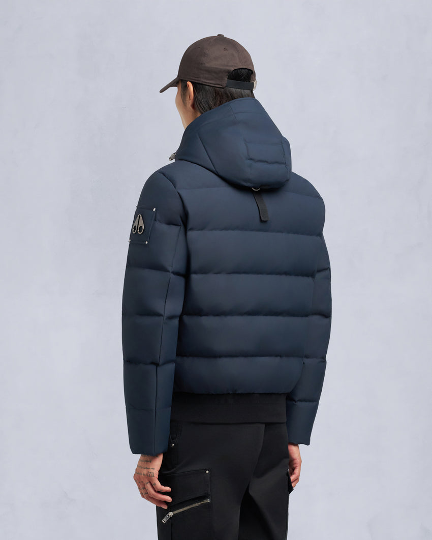 CLOUD SHEARLING TRIM BOMBER JACKET-ESPRESSO/BLACK