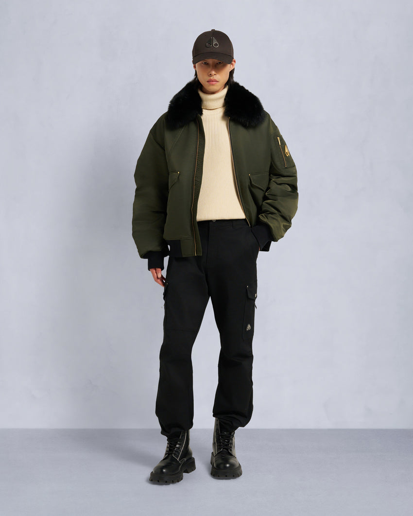 GOLD SERIES LUDO BOMBER JACKET-BLACK/BLACK