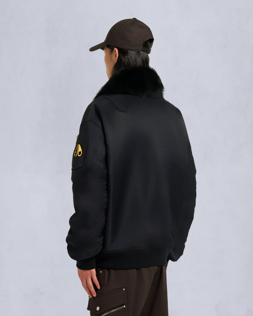 GOLD SERIES LUDO BOMBER JACKET-BLACK/BLACK