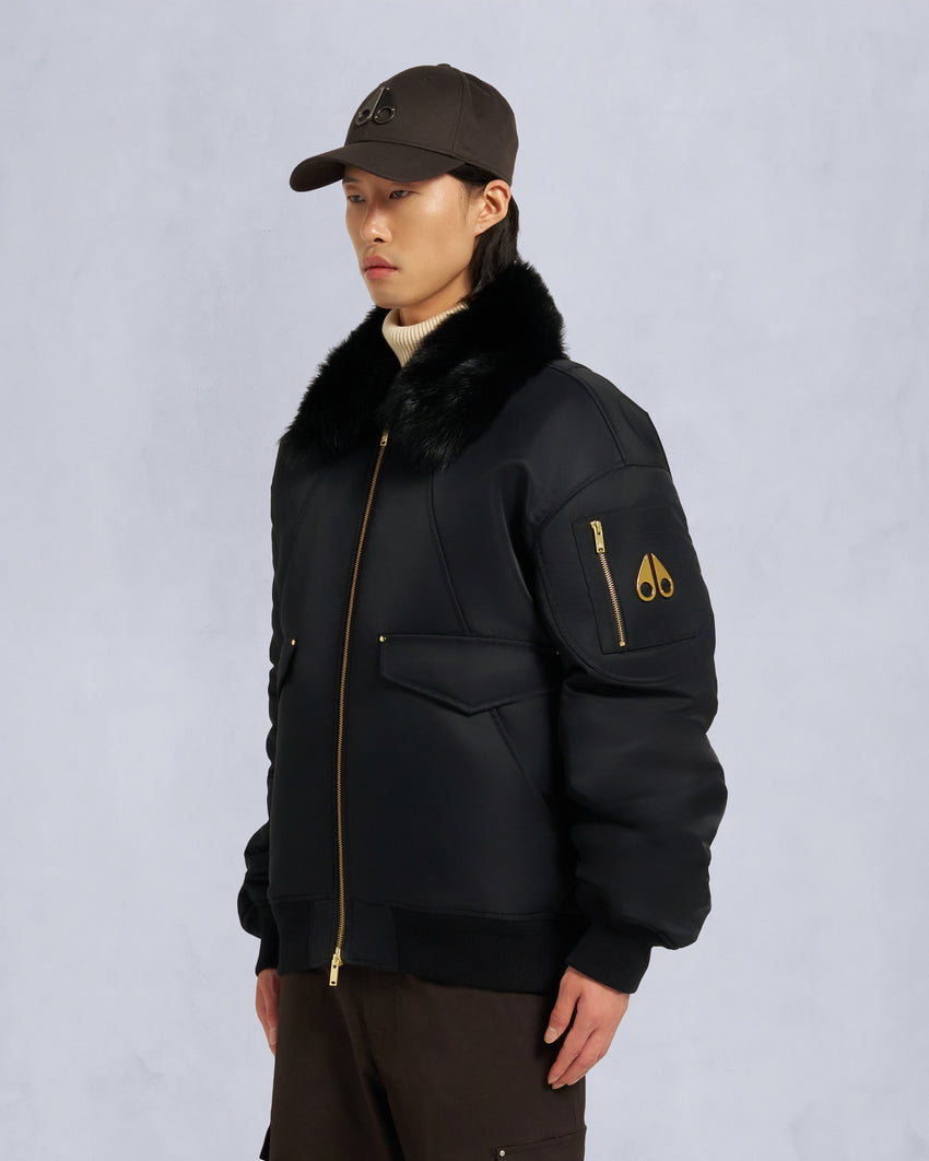 GOLD SERIES LUDO BOMBER JACKET-BLACK/BLACK