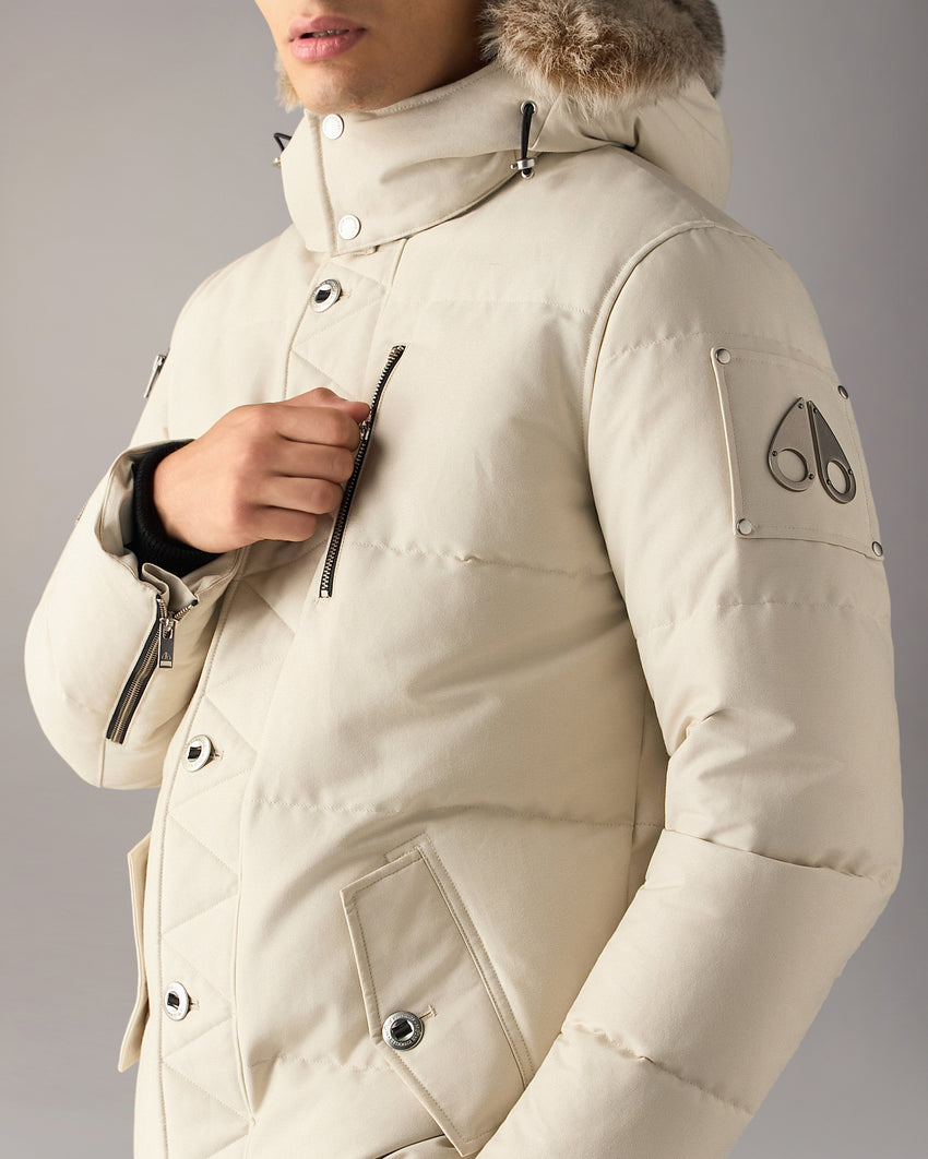 ORIGINAL SHEARLING TRIM 3Q JACKET-BLUESTONE/BLACK