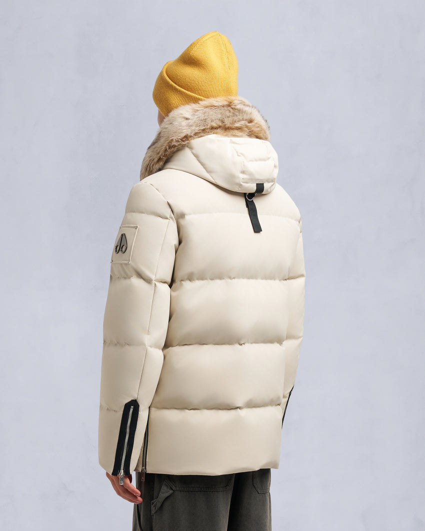 CLOUD SHEARLING TRIM 3Q JACKET-ESPRESSO/BLACK