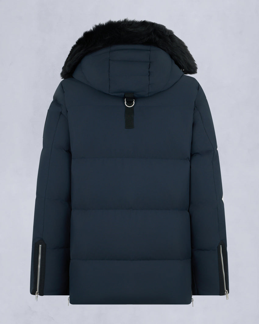 CLOUD SHEARLING TRIM 3Q JACKET-ESPRESSO/BLACK