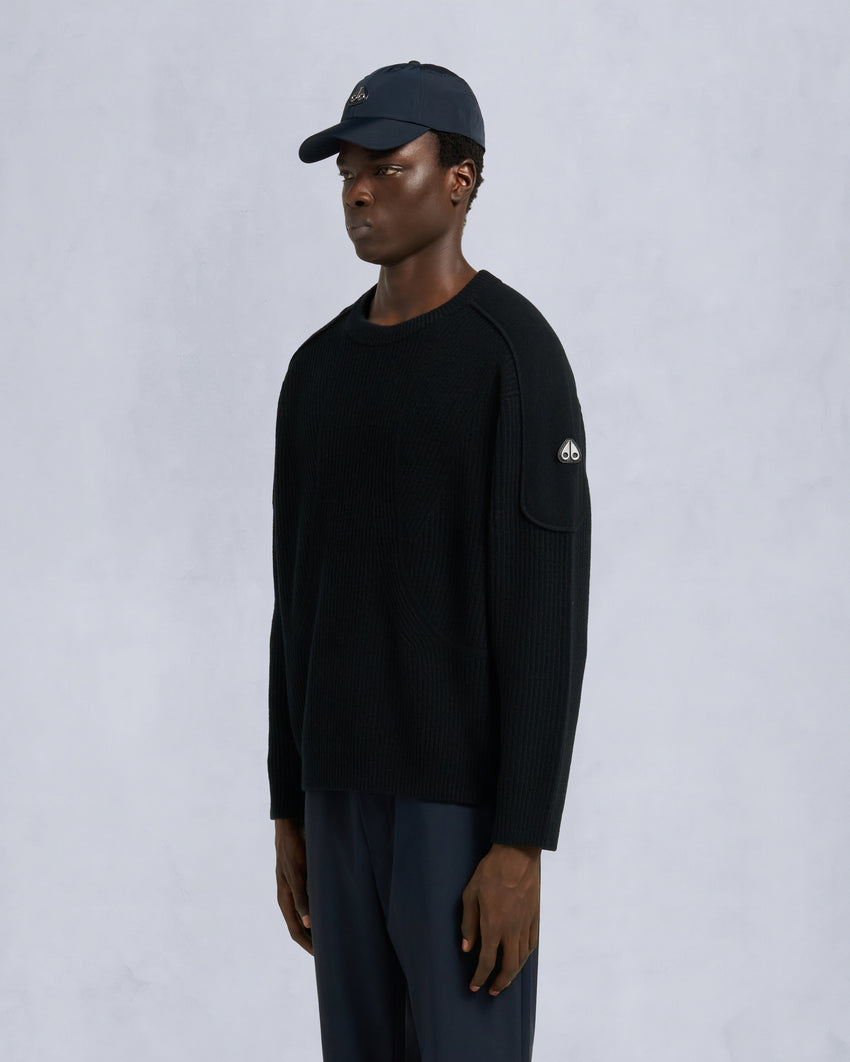 COLSON CREWNECK SWEATER-ALABASTER MELANGE