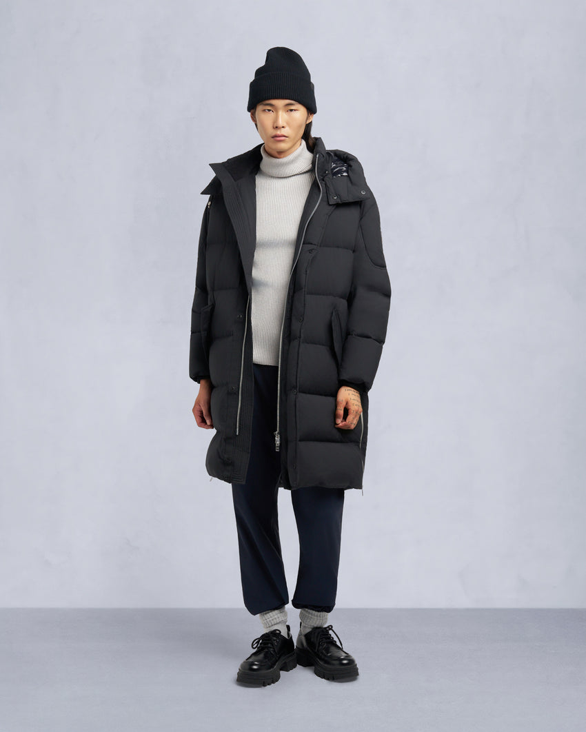 EVEREST LONG PUFFER-BLACK