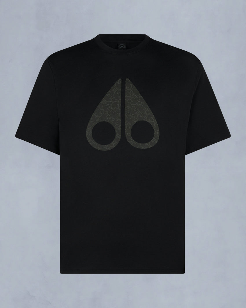 CHAMBLEE LEAF TEE-BLACK
